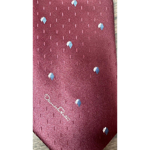 Vintage• Rare• Oscar De La Renta Tie Necktie Jacquard‎ Unique 56L. 3" W - Picture 2 of 3